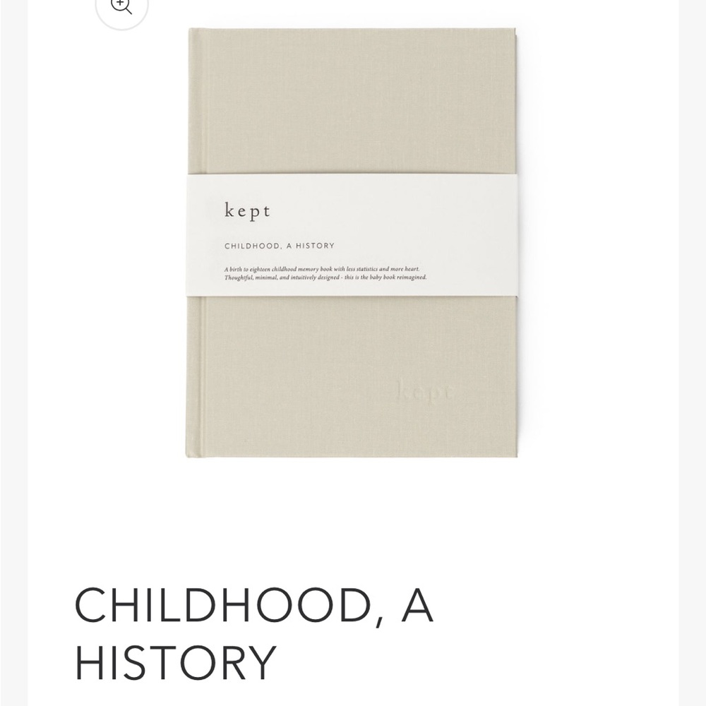 Kept Baby book childhood journal